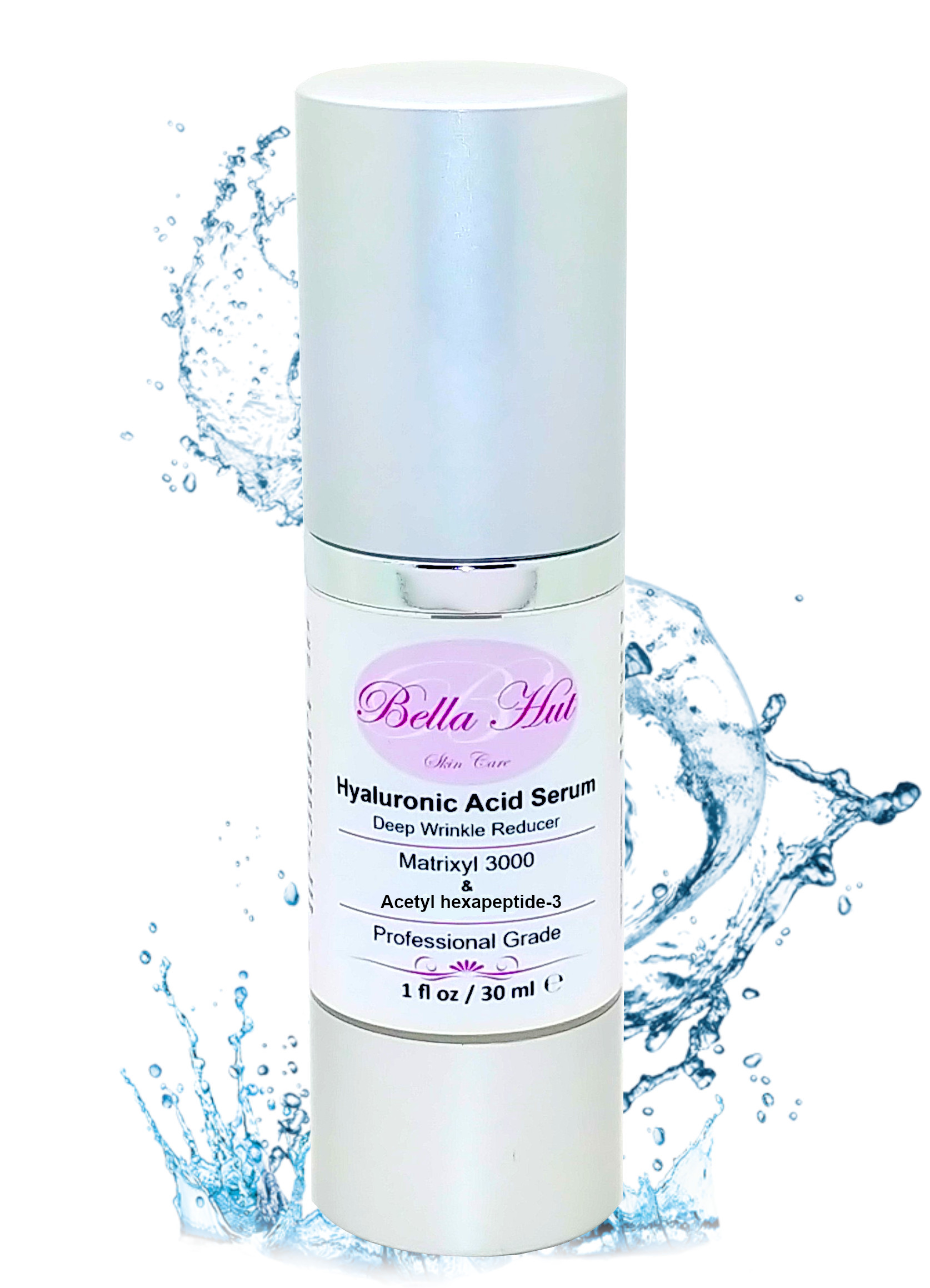 100% Hyaluronic Acid Serum with Matrixyl 3000 and Acetyl hexapeptide-3 Wrinkle Reduction