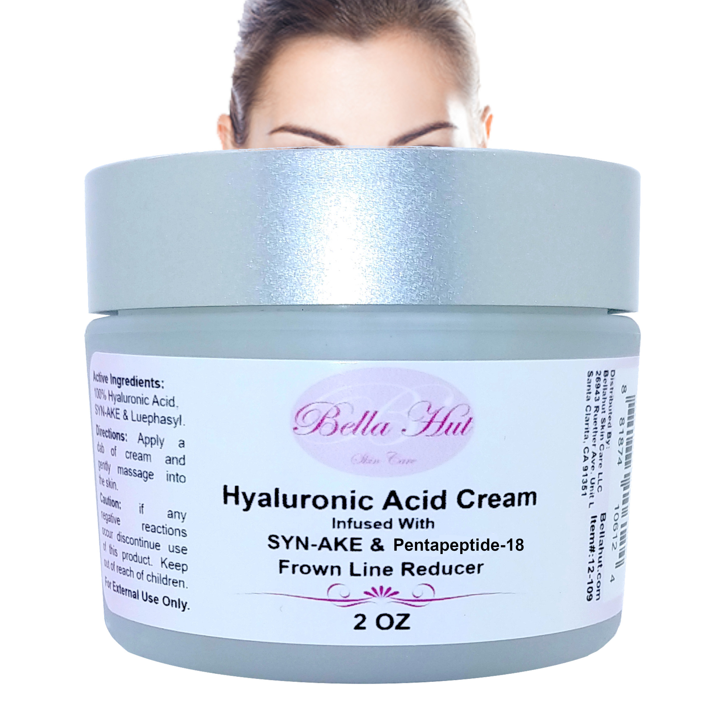 100% Hyaluronic Acid Cream with Syn-Ake and Pentapeptide-18