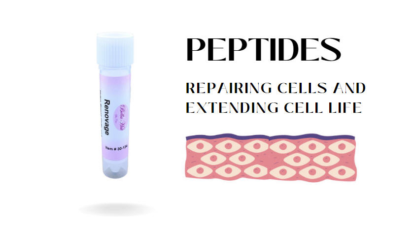 Pure Renovage peptide additive for mixing cream or serum