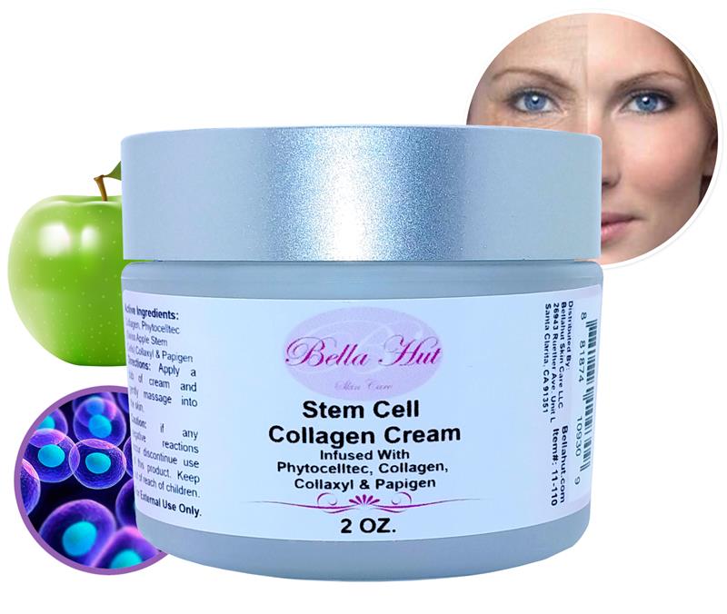 A silky anti-aging cream that contains Phytocelltec swiss apple stemcells, Collagen and Collaxyl and Papigen.
