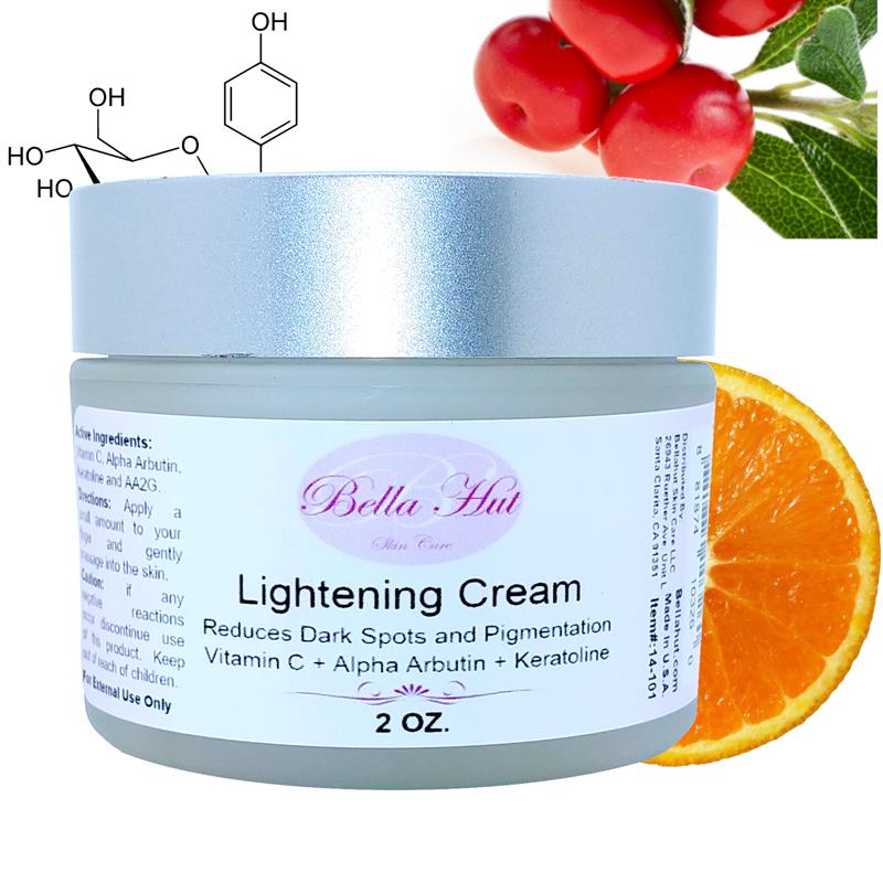 Lightening Cream with Alpha Arbutin, Vitamin C, Keratoline And AA2G for lightening dark spots and age spots