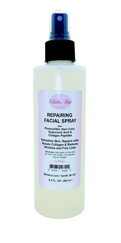 Repairing Facial Spray with Phytocelltec, Hyaluronic Acid And Tripeptide-29 Collagen Peptide helps to repair cells