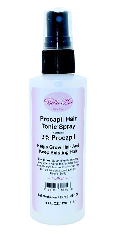 /A hair tonic containing procapil to help with the reduction of hair loss and to help regrow hair