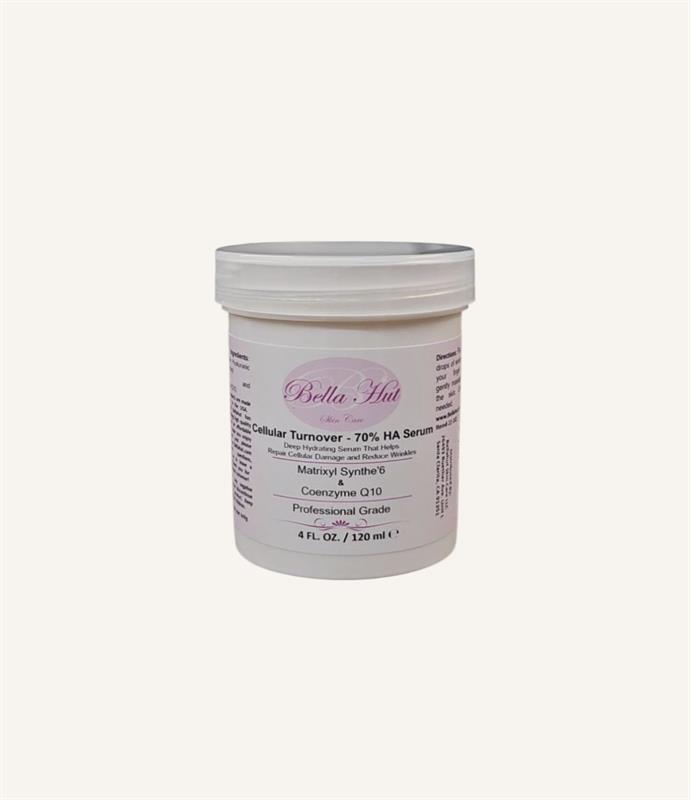 /Cellular turnover70% Hyaluronic Acid with With Matrixyl Synthe’6  And Q10 in a deep hydration serum that repairs cell damage